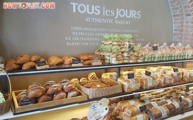 Tiệm bánh Tous Les Jours tại Hồ Chí Minh ngon giá rẻ nhất
