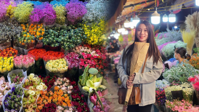 check-in chợ hoa quảng bá - “đà lạt thu nhỏ” giữa thủ đô