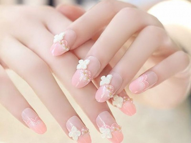 nail đẹp, top 10+ mẫu nail đắp bột đẹp đơn giản thanh lịch dẫn đầu xu hướng