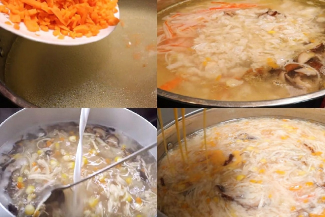 2 cách nấu súp cua nấm tuyết thơm ngon chuẩn vị nhà hàng