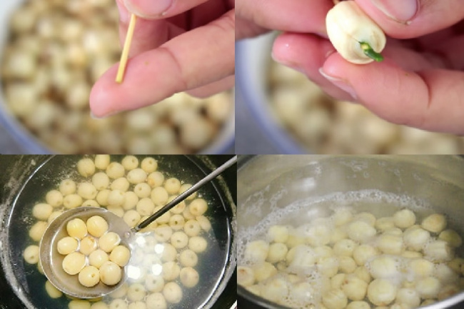4 cách nấu chè hạt sen tươi ngon thanh mát đơn giản tại nhà