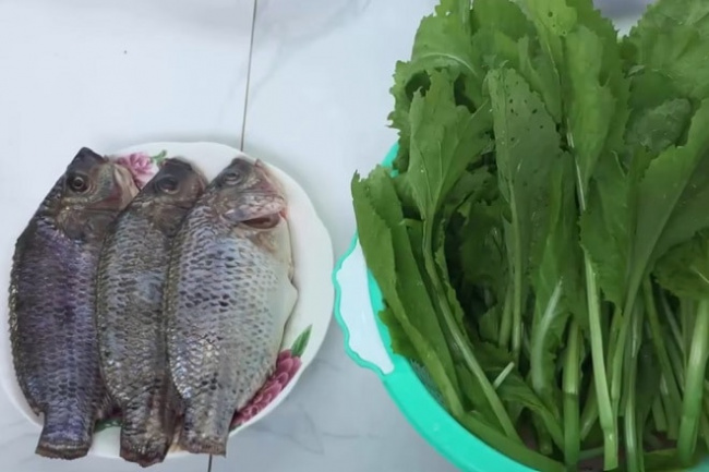 cách nấu bún cá rô rau cải bẹ xanh thơm ngon hấp dẫn nhất