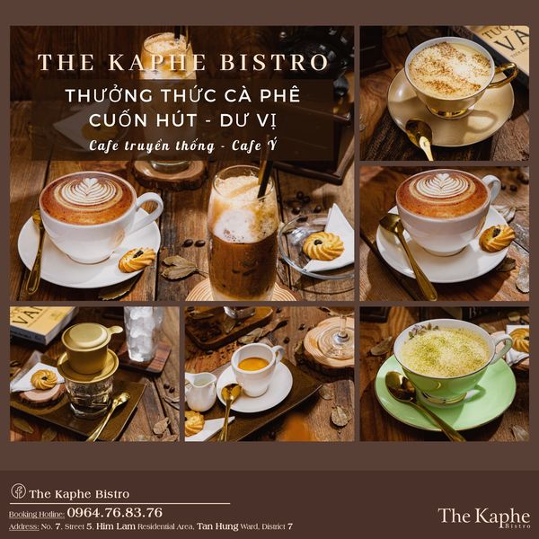 the kaphe bistro- ngọt ngào hương cà phê sáng, đắm say tiệc trà chiều