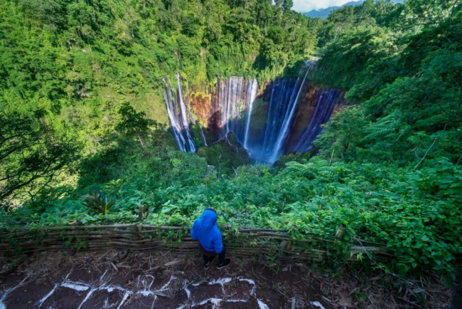 thác nước tumpak sewu, thác nước có cảnh quan ngoạn mục của indonesia
