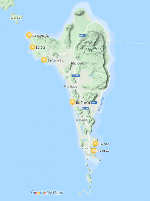 kiên giang, miền nam, phú quốc, top 6 bãi biển đẹp ở phú quốc