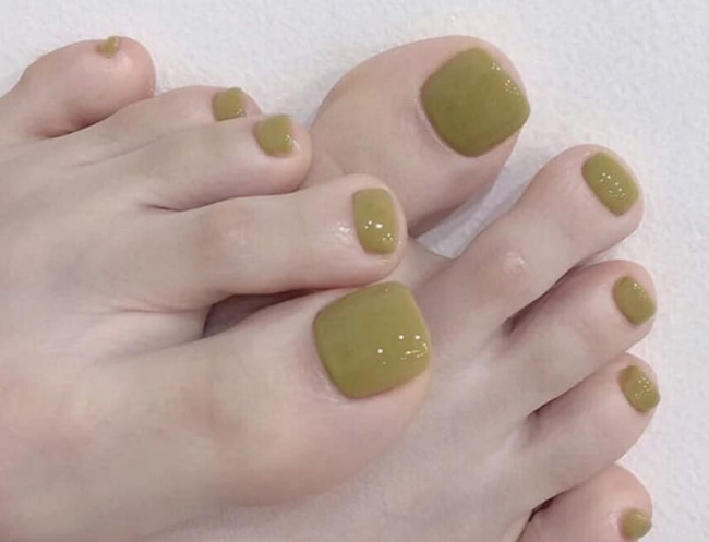 nail đẹp, top 8 sơn móng chân màu xanh lá cây siêu đẹp cho mọi phong cách