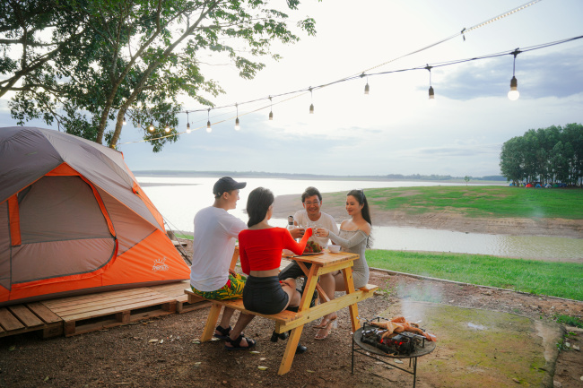 trải nghiệm cắm trại tại hồ trị an với khu cắm trại mã đà
