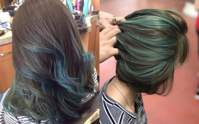 kiểu tóc, 10+ kiểu tóc nhuộm màu xanh rêu trendy cực xinh và cuốn hút