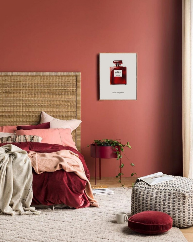 8 sắc màu độc đáo cho căn phòng ngủ ấm áp