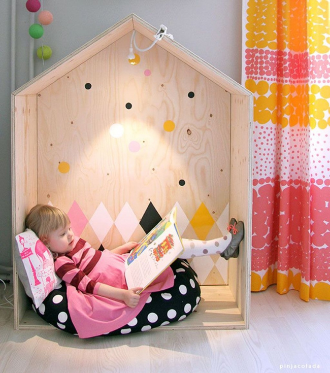 cách thiết kế không gian đọc sách cho bé