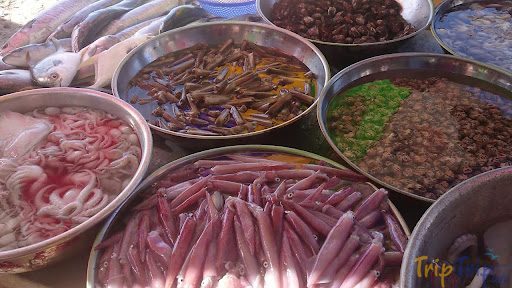 ẩm thực, ẩm thực miền trung, bình thuận, chợ hải sản cam bình