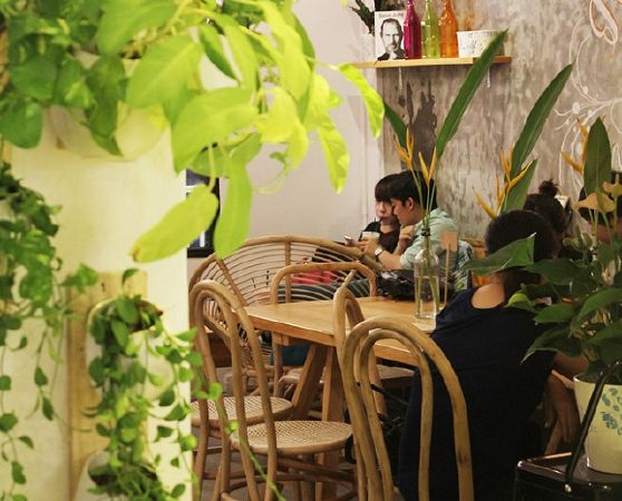 bonjour cafe the art, lily’s garden caffee, beautea, oasis cafe, top 10 quán cafe dễ thương ở sài gòn