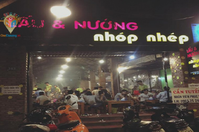 đà nẵng, nhà hàng lê gia 1 đà nẵng, nhóp nhép, cua biển quán, top 11 quán lẩu ngon tại đà nẵng