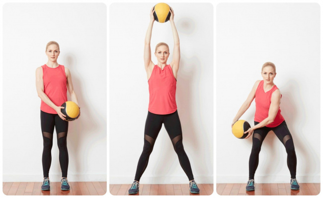 7 bài tập bóng tạ giúp tăng cơ bụng và cơ mông
