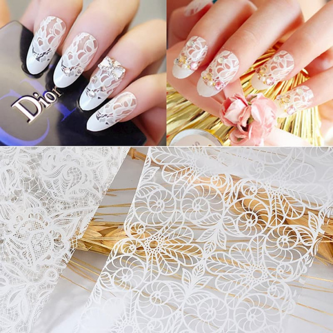 nail đẹp, tổng hợp những mẫu nail đẹp cho cô dâu cho ngày cưới