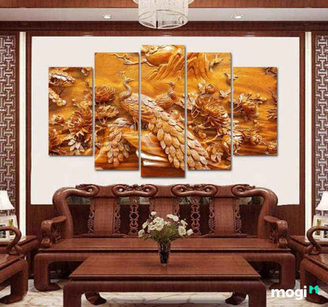 Hút mắt với 15 mẫu tranh gỗ treo tường giá rẻ cho phòng khách đẹp ...
