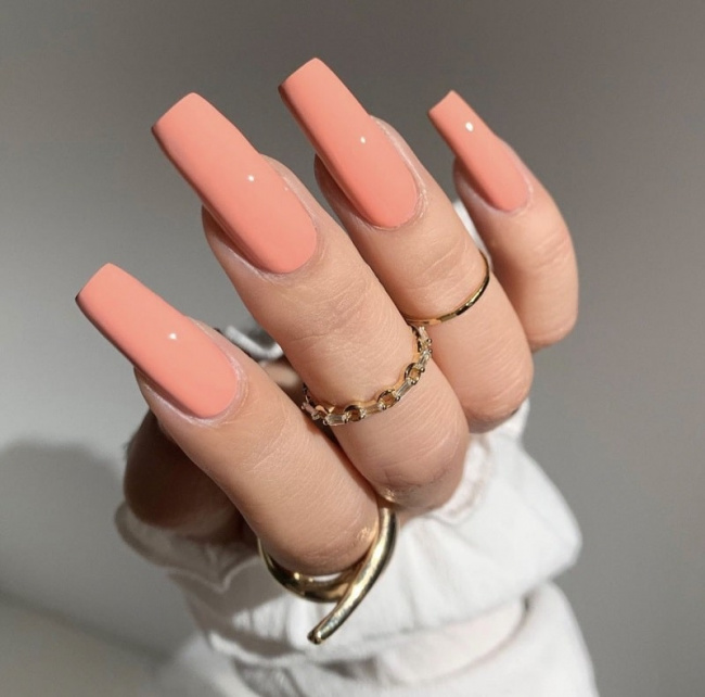 nail đẹp, tổng hợp mẫu nail màu cam cháy trẻ trung năng động