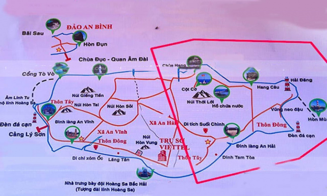 bản đồ du lịch lý sơn và những điều cần biết khi đến đảo lý sơn