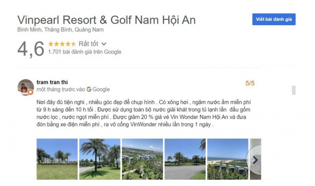 review khu nghỉ dưỡng xinh đẹp vinpearl resort & golf nam hội an