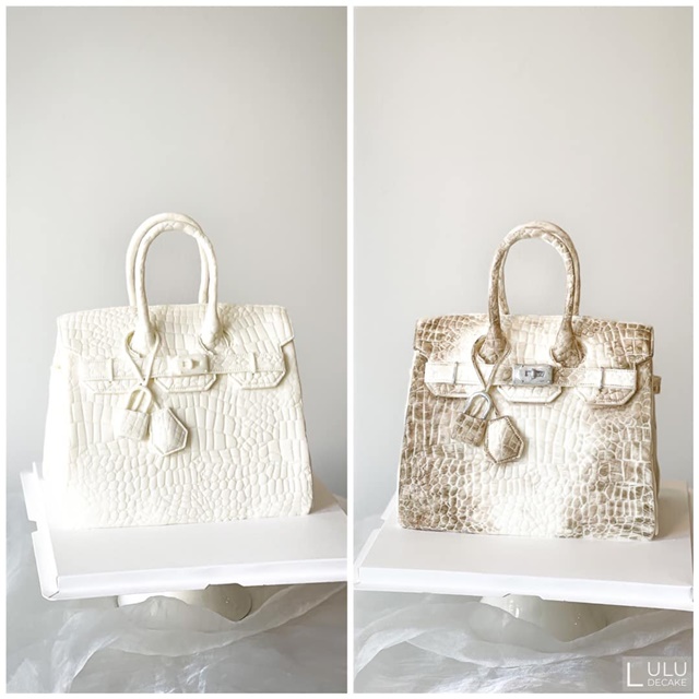 branded handbags, the saigon boy has a talent for making hermes, chanel bag-shaped cakes
