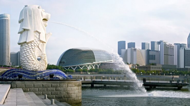 hãy khám phá công viên sư tử biển merlion park ở singapore