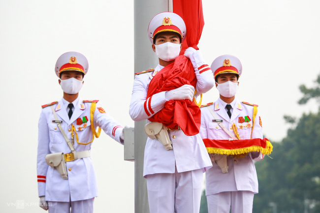 chess ceremony, hanoi, national day, report, september 2nd, flag raising ceremony to celebrate national day september 2