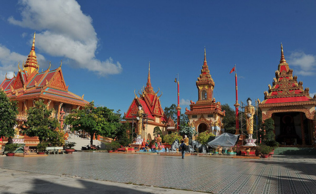 du lịch chùa xiêm cán – ngôi chùa khmer lớn nhất miền tây