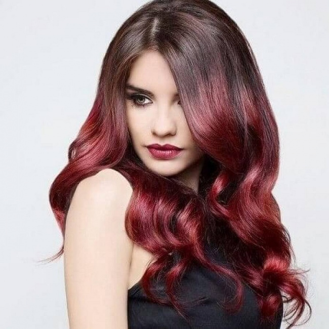 kiểu tóc, 8 kiểu tóc nhuộm màu đỏ rượu vang đẹp mê ly thu hút ánh nhìn