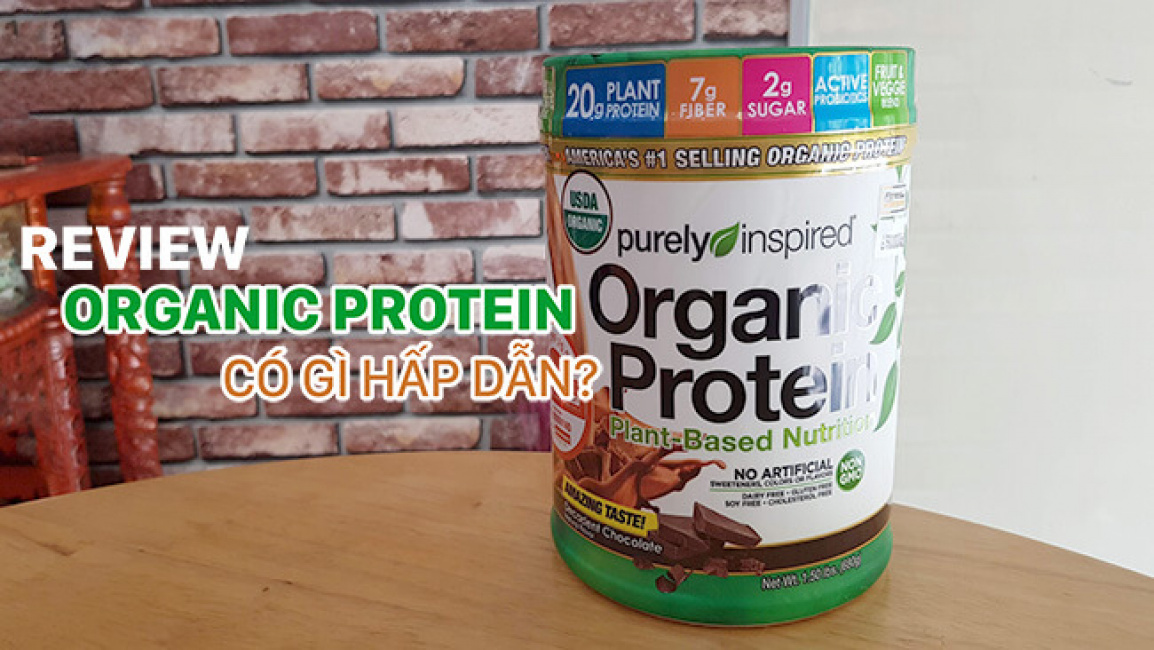 thực phẩm bổ sung, đánh giá, review organic protein – hũ protein thực vật cho người ăn chay