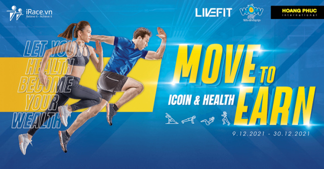chạy bộ giảm cân, sự kiện chạy bộ, tham gia chạy bộ trực tuyến move to earn icoin & health nhận quà hấp dẫn