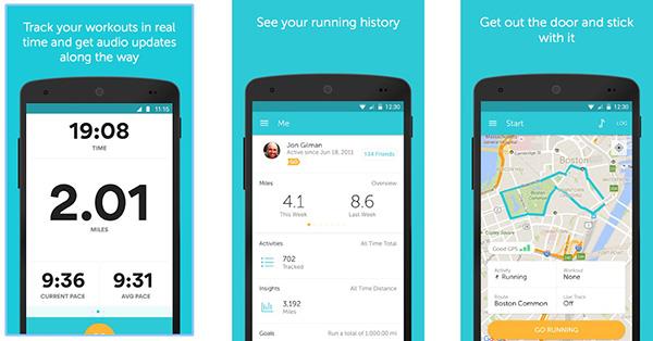 ứng dụng chạy bộ, top 12 ứng dụng đo quãng đường chạy bộ, đạp xe…trên di động tốt nhất