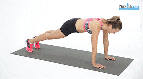 tập gym, thể hình, bài tập plank 5 phút cho nữ hiệu quả nhất để có bụng phẳng lỳ