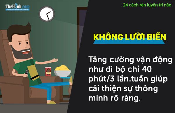 kiến thức thể hình, tập thể hình, 24 cách rèn luyện trí não nhạy bén và làm việc hiệu quả hơn