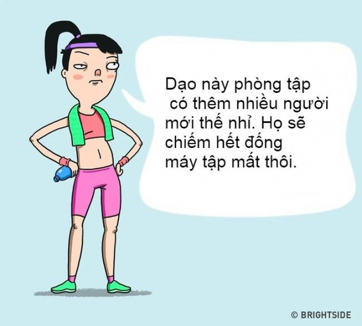 tập thể hình, thể hình hài hước, tin tức thể hình, 11 kiểu con gái ở phòng tập gym kiểu gì cũng gặp 1 lần