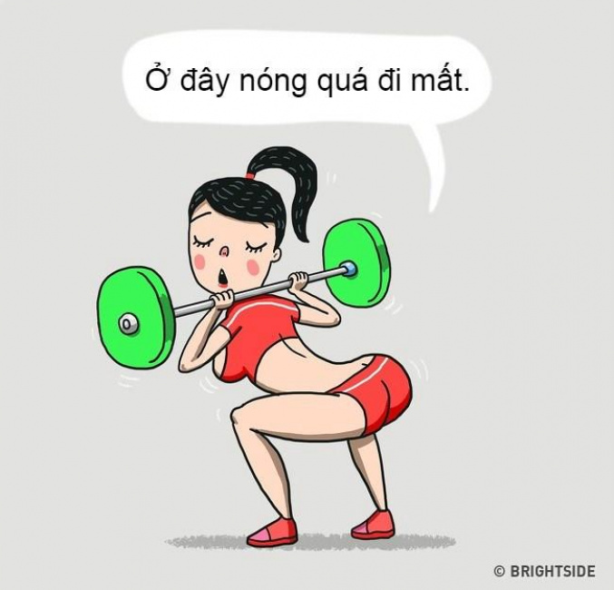 tập thể hình, thể hình hài hước, tin tức thể hình, 11 kiểu con gái ở phòng tập gym kiểu gì cũng gặp 1 lần