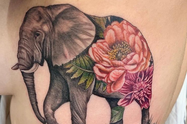 ý nghĩa hình xăm voi thần thái lan, mẫu tattoo con voi đẹp