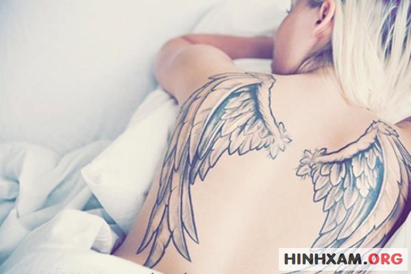 Hình xăm thánh giá  cánh thiên thần đẹp ý nghĩa Ken Biên hòa Tattoo   Biên Hòa Tattoo