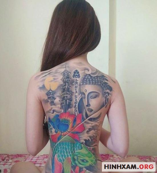 Cô gái xăm hình Phật Tổ Như Lai kín lưng Đẹp nhưng coi chừng rước họa vào  thân  YouTube