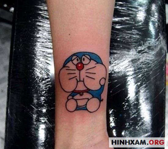 mua vé trở về tuổi thơ với những hình xăm doraemon ngộ nghĩnh