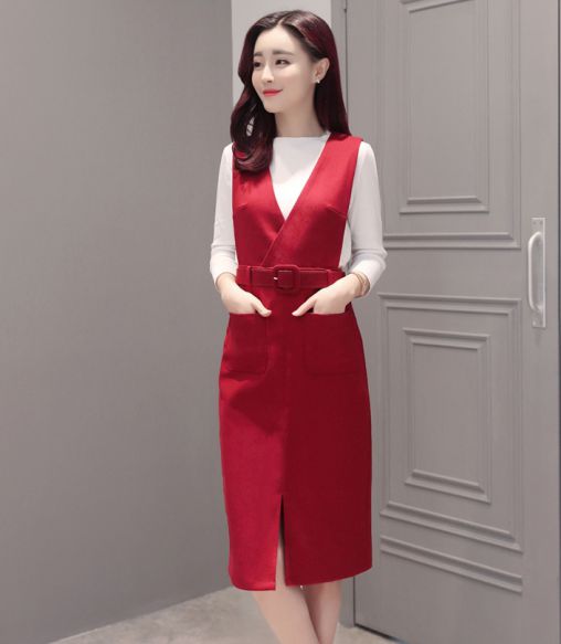Váy Yếm Nhung Cho Bé Gái Mix Túi Sành Điệu