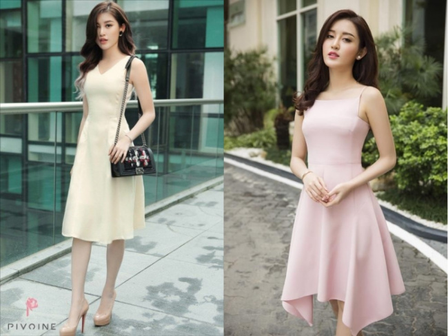 Bí kíp tỏa sáng với 5 mẫu váy đầm xòe công sở liền thân siêu đẹp