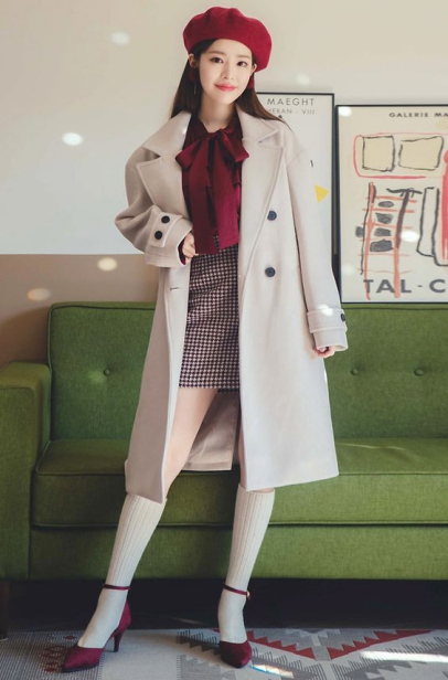 #60 mẫu áo khoác dạ nữ đẹp phong cách hàn quốc