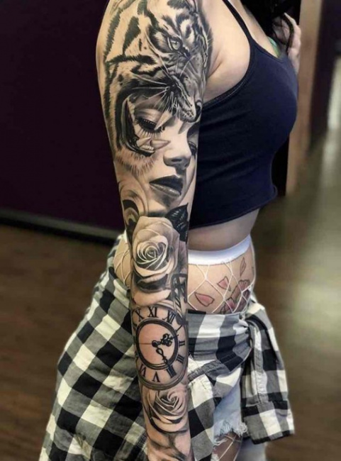 55 hình xăm full ở tay đẹp nhất (chuẩn tattoo)