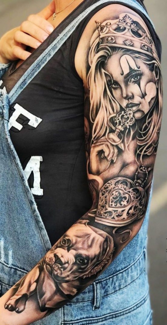 55 hình xăm full ở tay đẹp nhất (chuẩn tattoo)