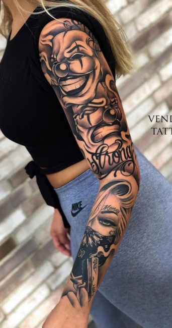 55 hình xăm full ở tay đẹp nhất (chuẩn tattoo)