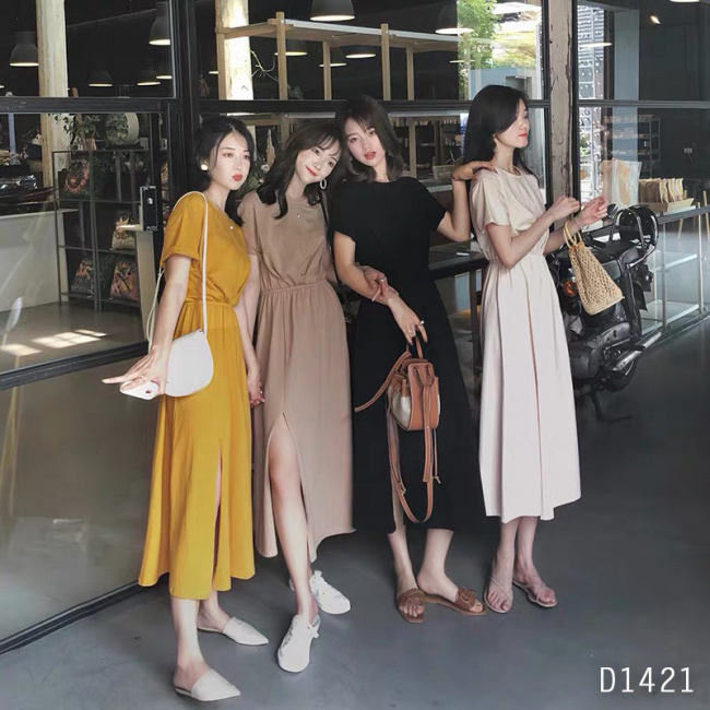 Phụ Nữ Hàn Quốc Đầm Voan Thời Trang Tay Loe Mùa Hè Một Dòng Đầm SXxl mua  Online giá tốt  NhaBanHangcom