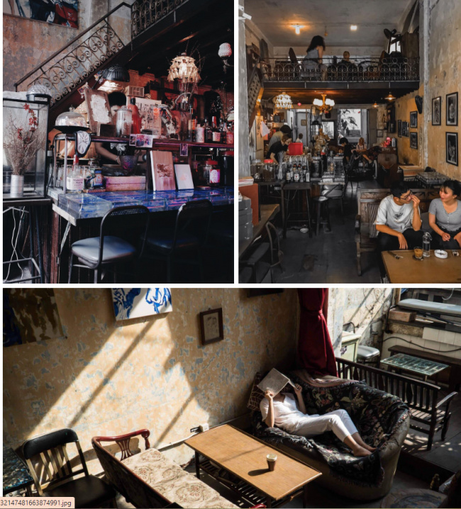 city, coffee shop, space, young people, 3 cafes with the breath of a bygone era are hidden in the old apartment complex of ho chi minh city