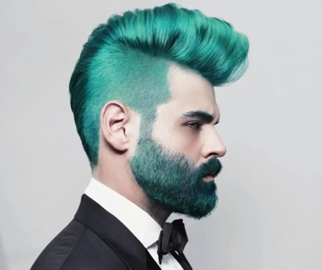 Top 10 Xu hướng nhuộm tóc nam màu xanh rêu cực cool