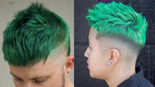 Kiểu tóc nhuộm màu xanh rêu nam: Với tóc nhuộm màu xanh rêu và một vài thay đổi nhỏ, bạn sẽ sở hữu ngay kiểu tóc nhuộm màu xanh rêu nam vô cùng cá tính và độc đáo. Hãy để chúng tôi giúp bạn khám phá những kiểu tóc nhuộm màu xanh rêu nam đẹp nhất đến từ các chuyên gia trong ngành!