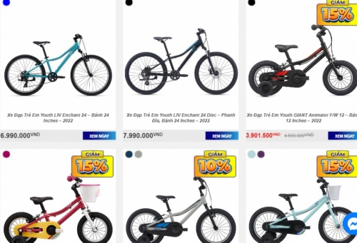 top 7 cửa hàng bán xe đạp trẻ em uy tín nhất tại đà nẵng